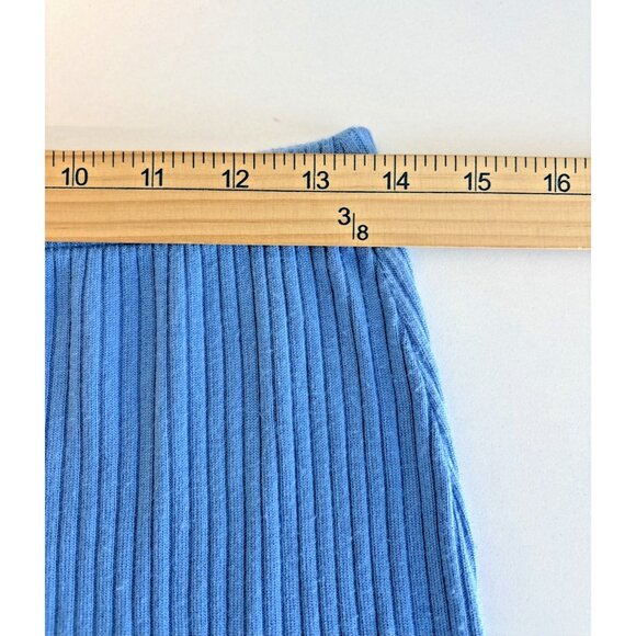 Reformation Dusk Blue Long Skirt Sz Small Sustainable Midi Slip Skirt Boho Chic - Picture 3 of 6